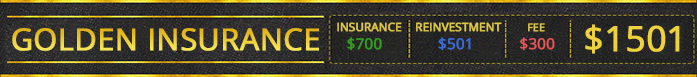 Golden Insurance | $700 | $501 | $300 | Total: $1501